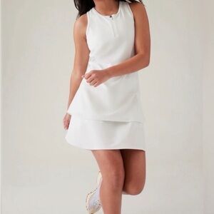 Athleta Girls White Sleeveless athletic Dress